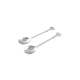Set de cucharas ensaladeras metálicas