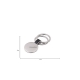 Llavero metálico redondo doble vista con dos argollas