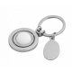 llavero metálico de golf con placa