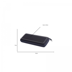 Estuche de neopreno color negro para bolígrafos