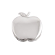 Porta bolsas metálico esmaltado con forma de manzana
