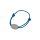 Pulsera de cordón y placa metálica