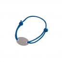 Pulsera de cordón y placa metálica