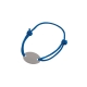 Pulsera de cordón y placa metálica