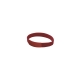 Pulsera de caucho con placa de aluminio color rojo