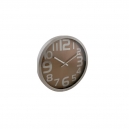 Reloj metálico de pared redondo 30 cm Diámetro color naranja o gris