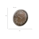 Reloj metálico de pared redondo 30 cm Diámetro color naranja o gris