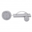 Reloj de aluminio con tarjetero gris
