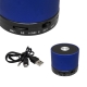 Bocina cilíndrica metálica de varios colores bluetooth
