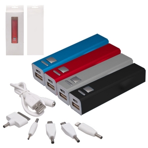 Power Bank metálica cuadrada en varios colores