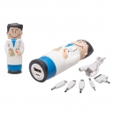 Pila de emergencia en forma de doctor