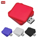 USB con capacidad de 4 GB cuadrada giratoria en diferentes colores