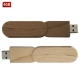USB giratoria de madera con cap 4GB y 8GB