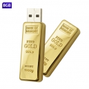 USB en forma de lingote de oro cap 8 GB