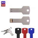 USB en forma de llave tradicional cap 4 GB y 8GB en varios colores