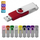 USB giratoria metálica cap 1GB 2GB 4GB 8GB 16GB
