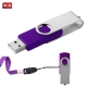 USB giratoria metálica cap 1GB 2GB 4GB 8GB 16GB