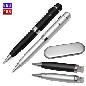 Bolígrafo con USB y láser ejecutivo cap 1GB 4GB 8GB