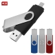 USB giratoria con entrada para celular cap 4GB