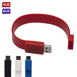 USB en forma de pulsera de silicón cap 4Gb y 8Gb