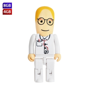 USB en forma de doctor con cap  4GB y 8Gb