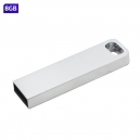 USB metálica rectangular con capacidad de 8GB