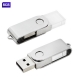 USB giratoria de cristal con acabados metálicos cap 8GB