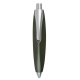 Pluma curva con detalles en color plata