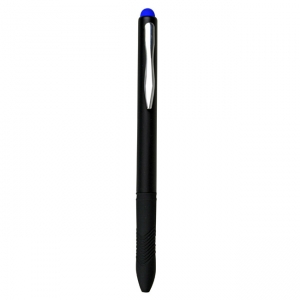 Pluma con barril negro y Stylus integrado en diferentes colores