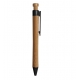 Bolígrafo ecológico de bamboo con detalles en varios colores