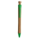Bolígrafo ecológico de bamboo con detalles en varios colores