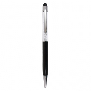 Pluma Crystal de aluminio color negro