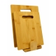 Set de tabla ecológica para picar de bamboo
