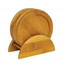 Porta platos set coaster de bamboo