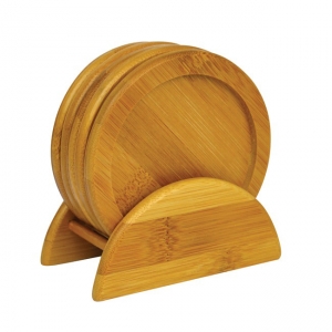 Porta platos set coaster de bamboo