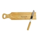 Set de tabla para cortar pan con cuchillo de madera