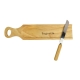Set de tabla para cortar pan con cuchillo de madera
