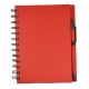 Libreta ecológica lisa con bolígrafo en diferentes colores