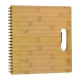 Libreta porta documentos de cartón reciclado y capa laminada de bamboo