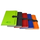 Set de libreta de curpiel con bolígrafo de diferentes colores