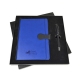 Set de libreta de curpiel con bolígrafo de diferentes colores