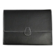 Porta Ipad Calgary en curpiel color negro con broche