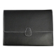 Porta Ipad Calgary en curpiel color negro con broche