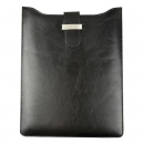 Porta Ipad Milán en curpiel color negro y con broche