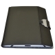 Porta Ipad Damasco en tela y curpiel color negro