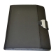 Porta Ipad Damasco en tela y curpiel color negro