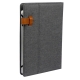 Porta Ipad Dubái color gris en tela y curpiel