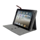 Porta Ipad Dubái color gris en tela y curpiel