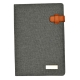 Porta Ipad Dubái color gris en tela y curpiel