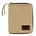 Porta Ipad Kazán de polyester con acabado en yute